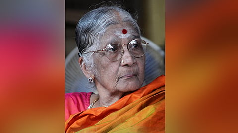 Sarojini Varadappan, social activist and daughter of former Madras Chief Minister M. Bhaktavatsalam.