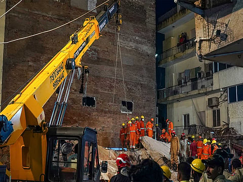 Satya Niketan Building collapse