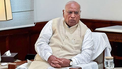 Congress President Mallikarjun Kharge.