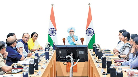 Sandhu, CM Rekha Gupta and Minister Ashish Sood reviewed action after the South Campus incident and safety measures for students in PGs.