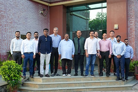 IFL club representatives meeting AIFF Deputy Secretary General M Satyanarayan (C)