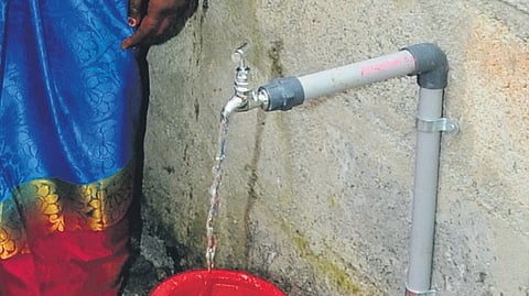 Audit found that 96% of connections examined has been provided outside the houses, contrary to guidelines