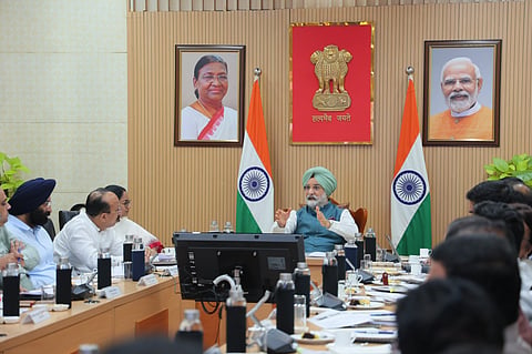 Delhi LG Taranjit Singh Sandhu chaired a review meeting on air pollution mitigation measures in Delhi with CM Rekha Gupta.