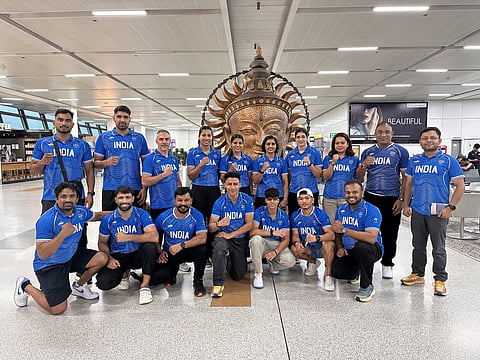 The Indian boxing contingent landed in Japan on Wednesday.