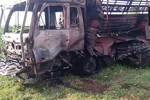 According to sources, the incident occurred when the DCM van, which was heading towards Kurnool on the national highway