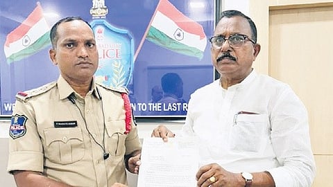 MP Mallu Ravi has filed a complaint with the police seeking legal action against BRS Working President former Minister KTR for abusing Chief Minister Revanth Reddy.