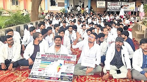 The protesters had argued that they were performing duties comparable to those of allopathic medical trainees while receiving substantially lower stipends. By August 26, the agitation had entered its 22nd day.