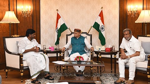 Bhatti Vikramarka Mallu, Deputy Chief Minister, Government of Telangana & others to met the Honble Governor at Lok bhavan.