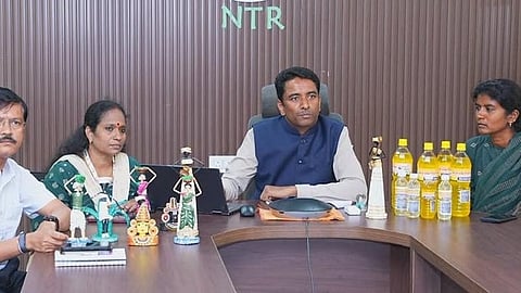 NTR District Collector G. Lakshmisha said its a collective effort and RISE at Guntupalli is advancing the One Family-One Entrepreneur vision with NITI Aayog support.
