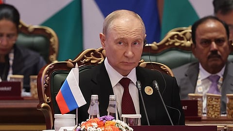 Russian President Vladimir Putin during the 18th BRICS Summit in the BRICS Outreach/Plus format.