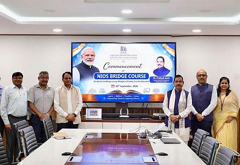 Education Minister Pralhad Joshi on Wednesday launched a six-month Certificate (Bridge) Course in Primary Teacher Education (PTE) for in-service primary school teachers with a B.Ed. degree.
