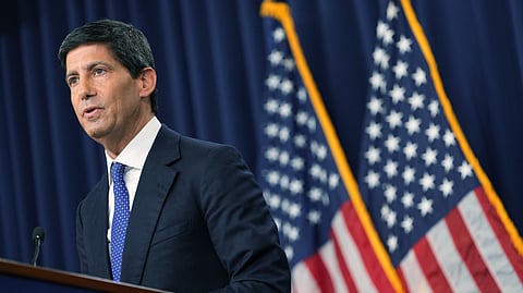 Federal Reserve Board Chairman Kevin Warsh speaks during a news conference at the Federal Reserve in Washington, Wednesday, Sept. 16, 2026.