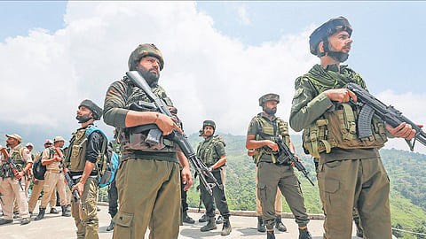 According to the ministry report, the Line of Control in Jammu and Kashmir has become much quieter.