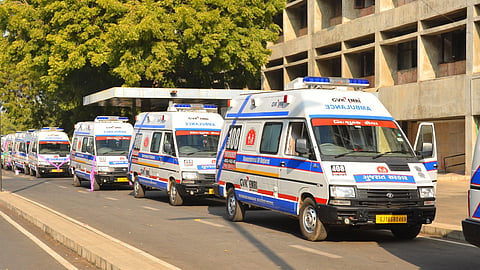 89 new ambulances added by the Gujarat government to provide quick healthcare facilities.