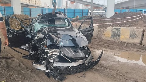 The accident took place around 5.20 am near Lotus Jetty, opposite Lala Lajpatrai College, when the car was travelling from Marine Drive towards Haji Ali.