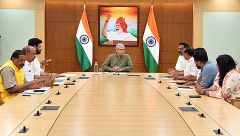 Union Railway Minister Ashwini Vaishnaw on Monday chaired a meeting with MPs from Keralam and shared details of works in railway going on in the state.