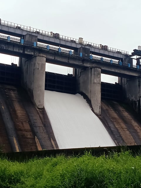 A view of the Kanjirapuzha dam.