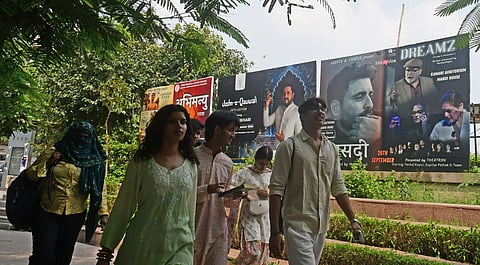 Theatre hoardings at Mandi House