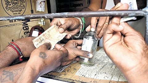 The last revision in liquor prices was implemented on February 1, 2024, when the prices of various liquor brands were increased by Rs 10 to Rs 80.