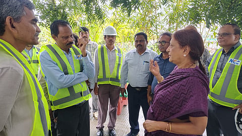 World Bank and ADB Team visited N-10 Nursery at Uddandarayanipalem.