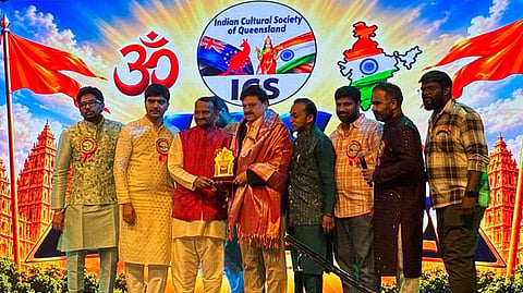 BJP state chief takes part in a Telugu community gathering organised by Indian Cultural Society of Queensland in Brisbane.