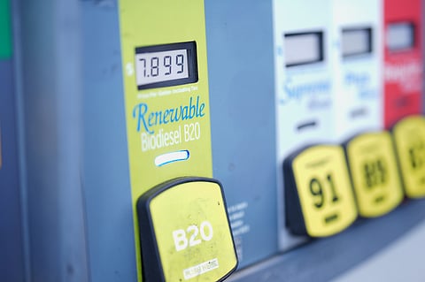 Diesel prices are displayed at a gas station Thursday, Sept. 10, 2026, in Carlsbad, Calif.