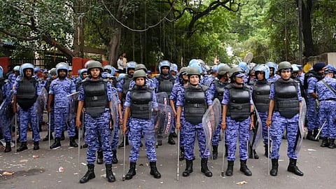 Security has been intensified at Jantar Mantar and key points in New Delhi district.