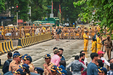Women police personnel and security teams from other agencies have also been deployed to prevent any untoward incident and regulate traffic in the Dadar area.