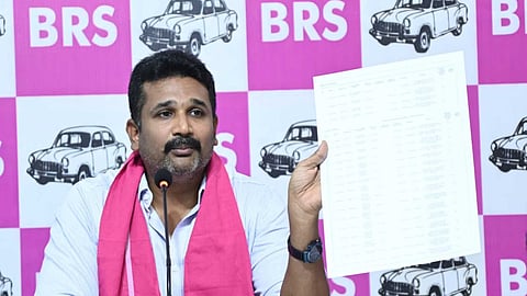 BRS demands ED probe into Telangana CM Revanth Reddy’s family assets, business dealings.
