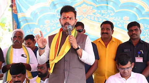Union Minister for Civil Aviation Kinjarapu Ram Mohan Naidu.