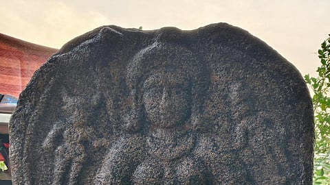 The Moothadevi sculpture, carved on a large stone slab, is estimated to be around 1,200 years old.