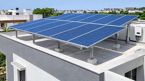 Gujarat powers up government buildings with solar energy.