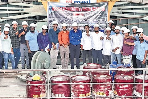 Marking a breakthrough at the powerhouse, A.P. GENCO and Megha Engineering & Infrastructures Limited (MEIL) formally initiated stator installation and rotor assembly for the first generating unit.
