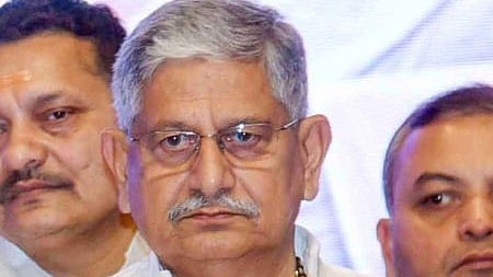 Union Minister and former JD(U) national president Rajiv Ranjan Singh alias Lalan Singh.