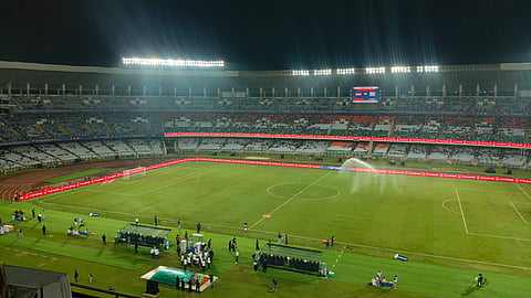 The Salt Lake Stadium fifteen minutes before kick-off