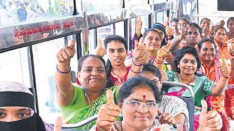 Free bus travel for women scheme Stree Shakti.
