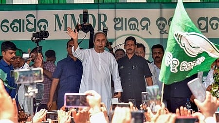 BJD party president and Leader of the Opposition Naveen Patnaik.