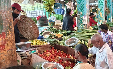Vegetable prices have surged in Rajamahendravaram after dry spells.