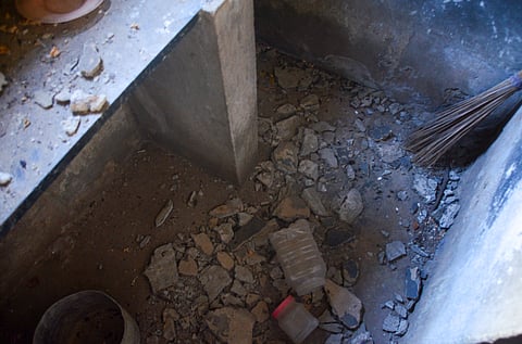 The decades-old anganwadi building at Kidarakulam near Alangulam fell into decay two years ago