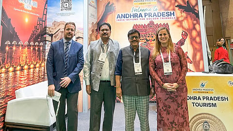 Tourism Minister Kandula Durgesh at the Tourism Innovation Summit-2026 at Seville in Spain.