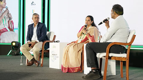 GBA Chief Maheshwar Rao takes part in a panel discussion at the Mobility Symposium.