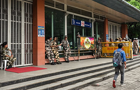 The restrictions follow a request from Delhi Police to the DMRC to close entry and exit gates at 57 stations and consider reducing train frequency in view of proposed protests at Jantar Mantar and other locations in the New Delhi district.