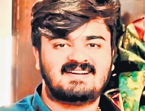 Bandi Sai Bhageerath, son of Minister of State for Home Affairs Bandi Sanjay Kumar