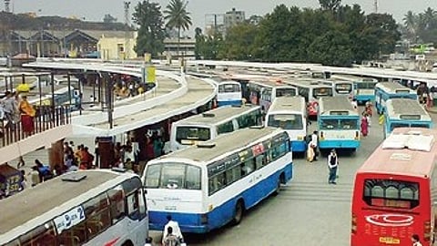 A senior citizen suffering from a seizure collapsed inside the Shivajinagar Bus Stand.