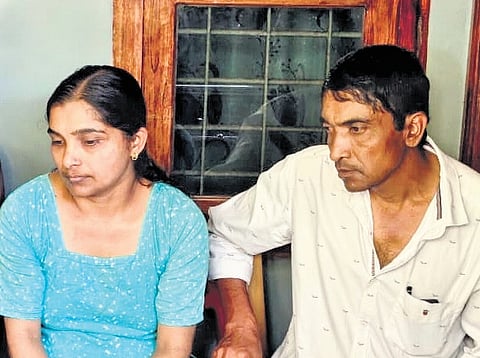 Devika’s mother Saritha and father Santhosh