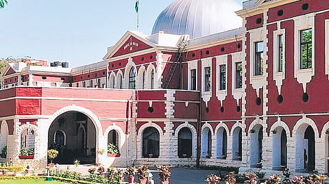 A view of the Jharkhand High Court building in Ranchi.