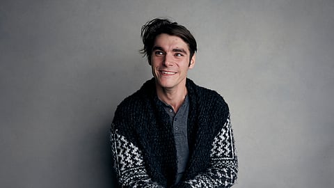 RJ Mitte poses for a portrait to promote the film, "Time Share", at the Music Lodge during the Sundance Film Festival, Jan. 20, 2018, in Park City, Utah