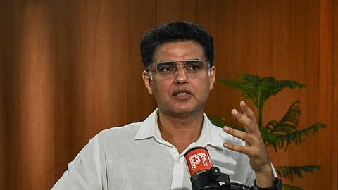 Congress leader Sachin Pilot during an interview with PTI in New Delhi, Wednesday, Oct. 14, 2026.