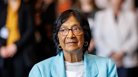 The 2026 Nobel Peace Prize laureate, South African lawyer and champion of international law Navanethem ‘Navi’ Pillay.