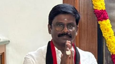 DMK legal wing joint secretary I Paranthamen.